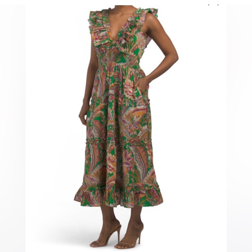 House of Harlow 1960 Green Midi Dress NWOT